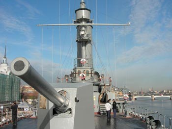 The battleship Potemkin's gun that began the 1917 Revolution