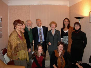 Misha Yarish (with beard) and child analytic colleagues in St. Petersburg