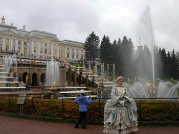 Palace gardens outside St. Petersburg