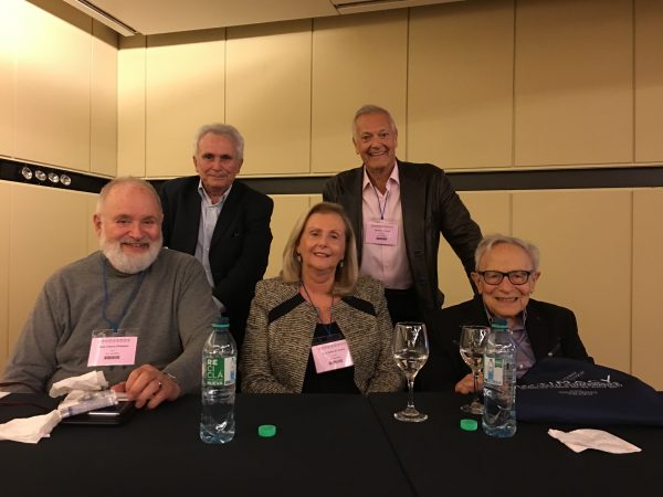 After the panel: Joaquín Pichon-Rivière, Juan Tubert-Oklander, Lea Setton, Roberto Losso, David Scharff